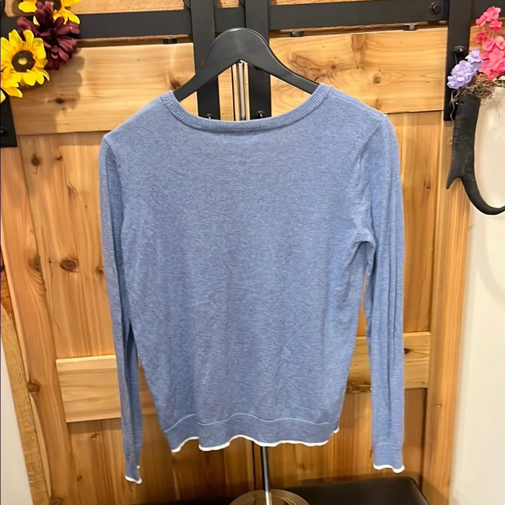 GAP Blue Sweater with White Bicycle Design - Picture 8 of 10